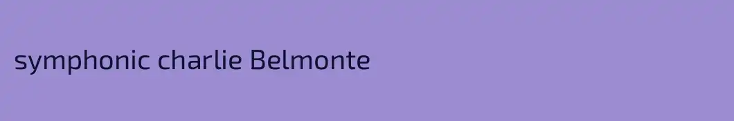 symphonic charlie Belmonte